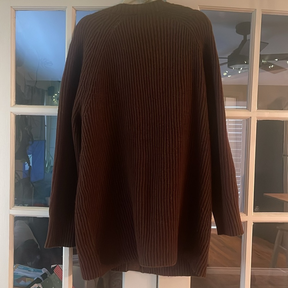 Express Button Front Tunic Cardigan - Picture 3 of 4
